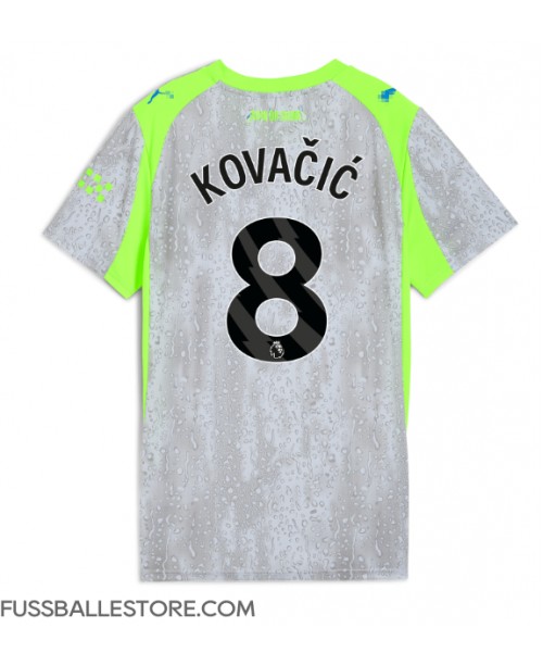 Günstige Manchester City Mateo Kovacic #8 3rd trikot Damen 2025-26 Kurzarm Günstige Manchester City Mateo Kovacic #8 3rd trikot Damen 2025-26 Kurzarm